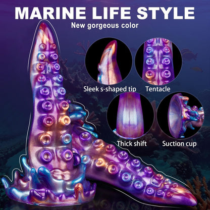 Fantasy Suction Cup Silicone Tentacle Dildo – Precise G-Spot Orgasmic Massage Sex Toys for Women
