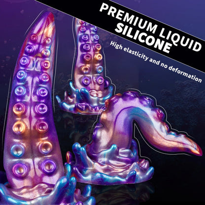 Fantasy Suction Cup Silicone Tentacle Dildo – Precise G-Spot Orgasmic Massage Sex Toys for Women