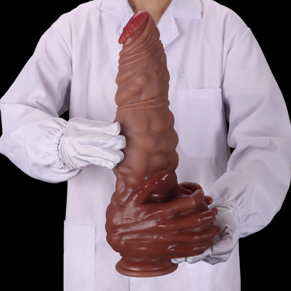 Fantasy Big Giant Silicone Dildo – Huge Testicle Extreme Vaginal Fetish Women Masturbator