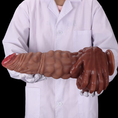 Fantasy Big Giant Silicone Dildo – Huge Testicle Extreme Vaginal Fetish Women Masturbator