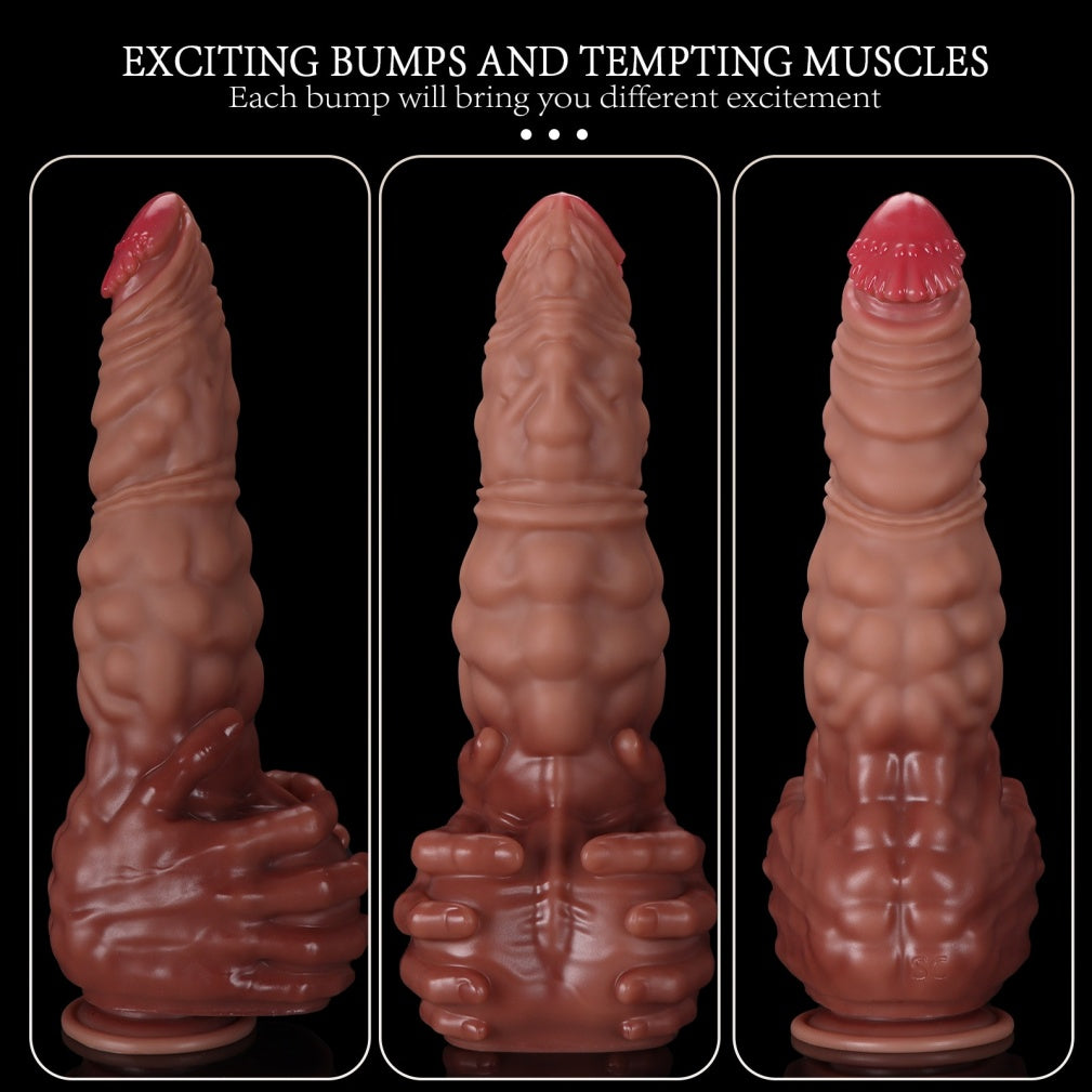Fantasy Big Giant Silicone Dildo – Huge Testicle Extreme Vaginal Fetish Women Masturbator