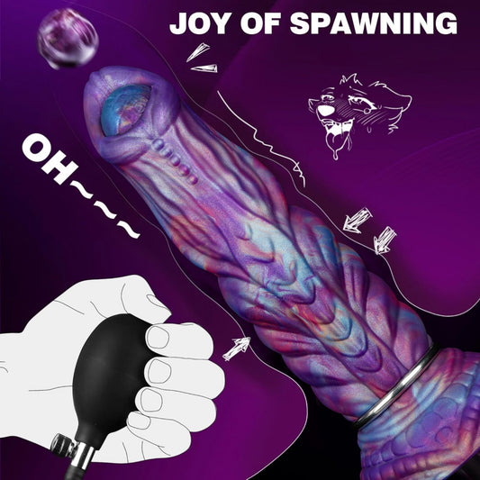 Xenomorph Ovipositor Dildo with 4 Silicone Eggs – Alien Egg-Laying Fetish Toy | Domlust