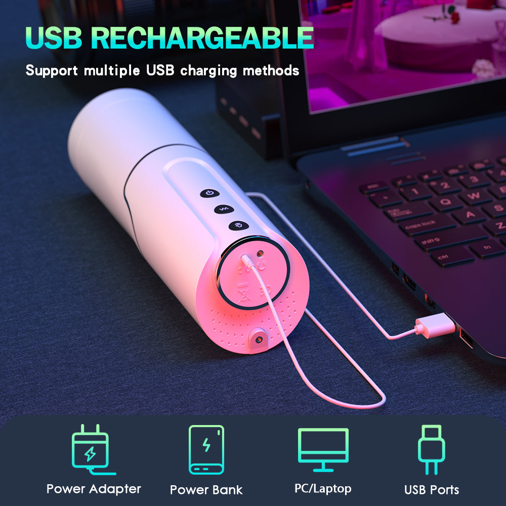Automatic Pussy Sleeve Male Masturbator - Rotating Penis Massage Sucking Masturbation Adult Toys