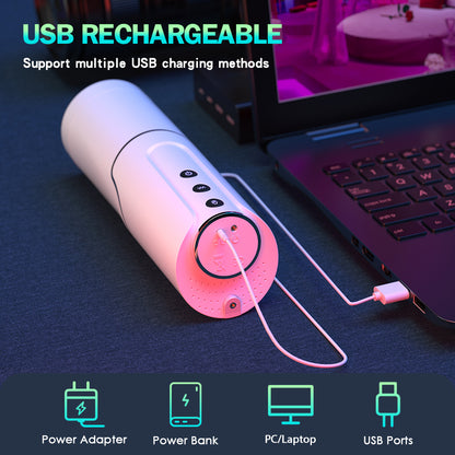 Automatic Pussy Sleeve Male Masturbator - Rotating Penis Massage Sucking Masturbation Adult Toys