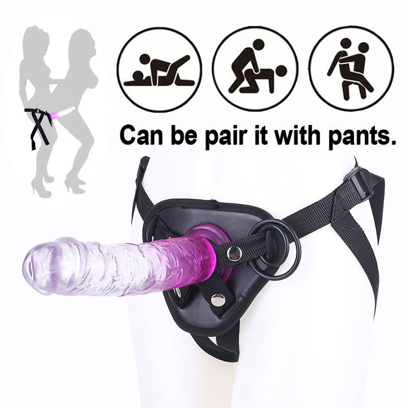 Strapon Jelly Dildo Butt Plug - Strapless Harness Reas Lesbian Couple Domlust Strapon Jelly Dildo Butt Plug - Strapless Harness Reas Lesbian Couple Domlust