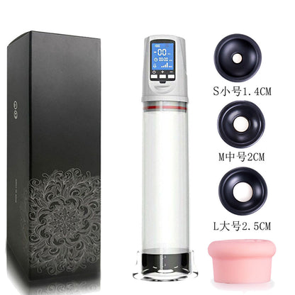 Tasse de masturbation de pompe à pénis mâle - Panneau LCD vide sucant des jouets sexuels de vagin pour les hommes