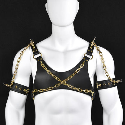 Bondage-Korsett mit Lederoberteil Bettie – Strap-on-BDSM-Trainingsspielzeug für Männer