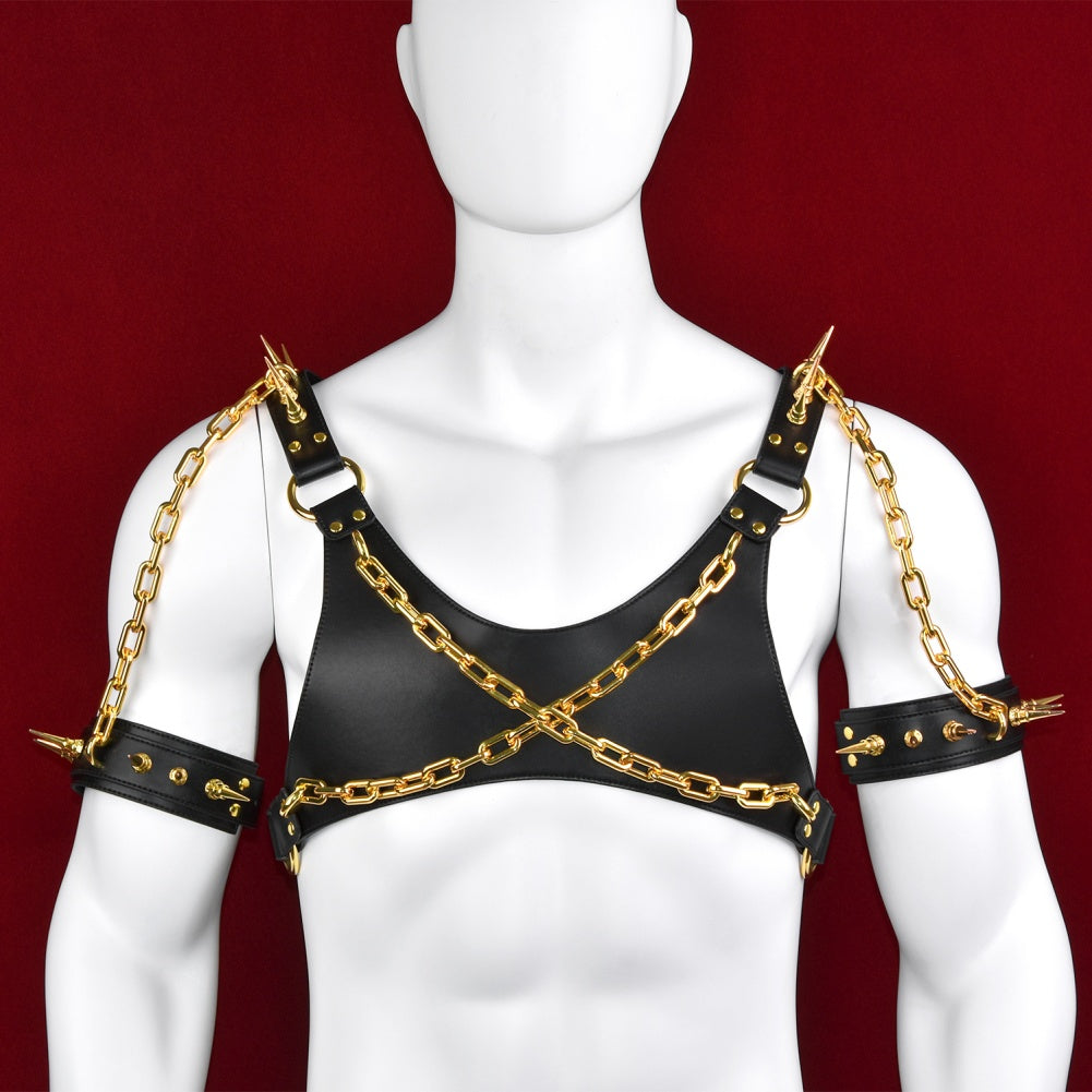 Bondage-Korsett mit Lederoberteil Bettie – Strap-on-BDSM-Trainingsspielzeug für Männer