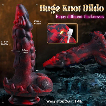 5-in-1 Heating & Thrusting Fantasy Dragon Dildo with Remote – The Ultimate Monster Sex Experience