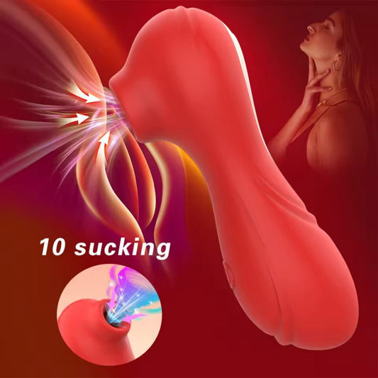 Clit Sucking Vibrator & Magic Wand - Dual-Action Orgasm for Her Pleasure