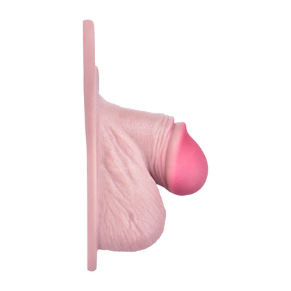 Realistic Silicone Chastity Pants with Urethral Opening — Platinum Silicone Male Chastity Cage for Long-Term BDSM Wear