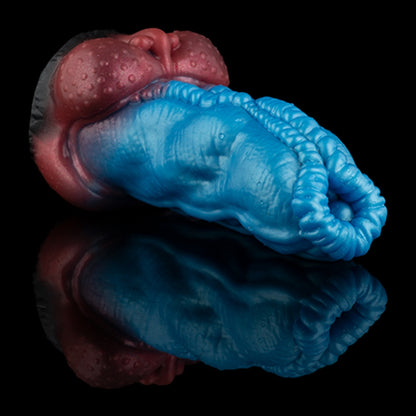 Fantasy Monster Tiger Tongue Pocket Pussy – Textured Silicone Stroker for Extreme Blowjob