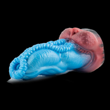 Fantasy Monster Tiger Tongue Pocket Pussy – Textured Silicone Stroker for Extreme Blowjob