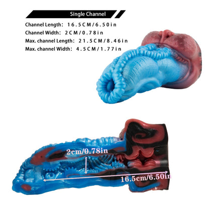 Fantasy Monster Tiger Tongue Pocket Pussy – Textured Silicone Stroker for Extreme Blowjob