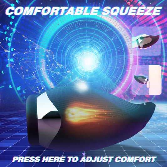 Vibrating Penis Massage Blowjob Masturbator - Smart Constant Temperature Heated Male Fleshlight