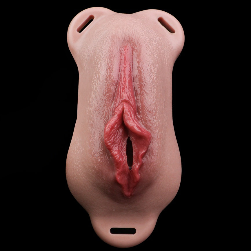 Femboy Silicone Faux Culotte-Vagin — Strap-On portable réaliste avec Canal Bionique