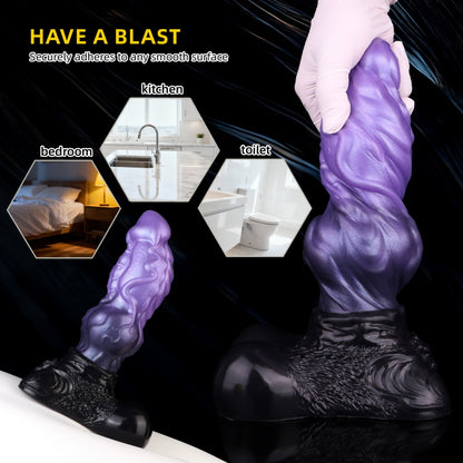 Fantasy Dragon Dildo with Knot – Dual-Layer Silicone Creature Cock for G-Spot Expansion & Locking
