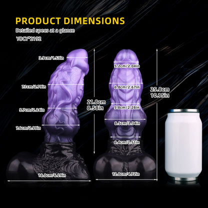 Fantasy Dragon Dildo with Knot – Dual-Layer Silicone Creature Cock for G-Spot Expansion & Locking