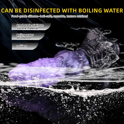 Fantasy Dragon Dildo with Knot – Dual-Layer Silicone Creature Cock for G-Spot Expansion & Locking