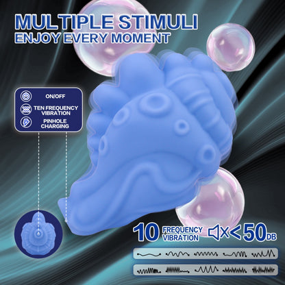 Snaily Navigator: Fantasy Snail Grinder Sex Toy – Vibrating Strapon Pad for Intense Clitoral Stimulation