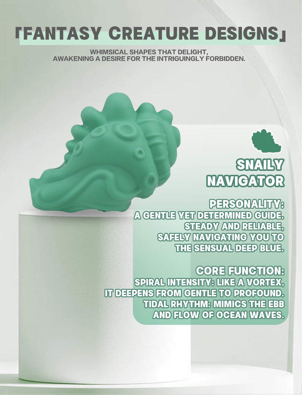 Snaily Navigator: Fantasy Snail Grinder Sex Toy – Vibrating Strapon Pad for Intense Clitoral Stimulation