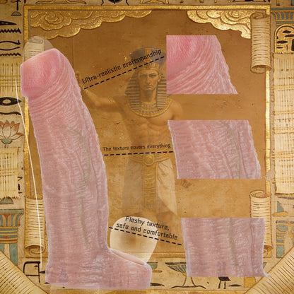 Fleischige Silikon-Penis-Manschette mit Sperrring – Realistische Ader-Textur Tragbares Sexspielzeug für Männer