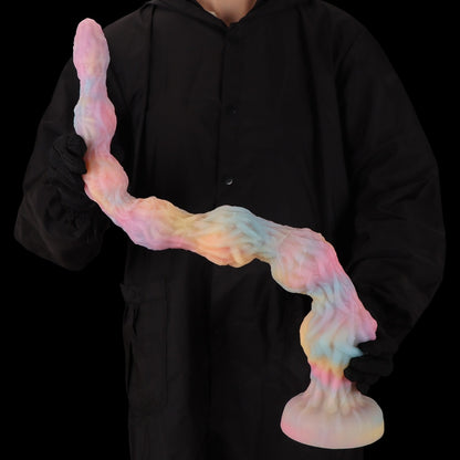 Luminous Silicone Tentacle Long Anal Dildo - Deep G-Spot & Vaginal Expansion Fetish Sex Toys for Women