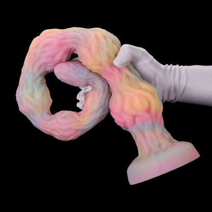 Luminous Silicone Tentacle Long Anal Dildo - Deep G-Spot & Vaginal Expansion Fetish Sex Toys for Women