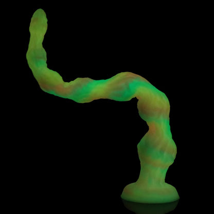 Luminous Silicone Tentacle Long Anal Dildo - Deep G-Spot & Vaginal Expansion Fetish Sex Toys for Women