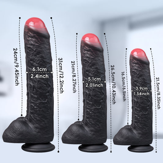 Realistic Skin Silicone Dildo - Orgasmic Massage & Suction Cup Sex Toy