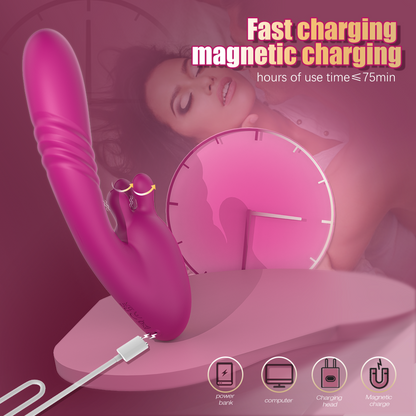 Gode ​​vibrant insérable en silicone Fantasy pour point G – Stimulateur vaginal féminin