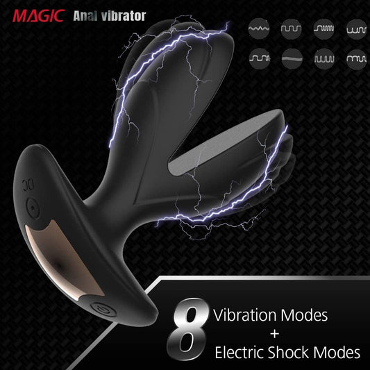 Remoter Anal Expander Butt Plug - Domlust E-stim Shock Prostate Massager