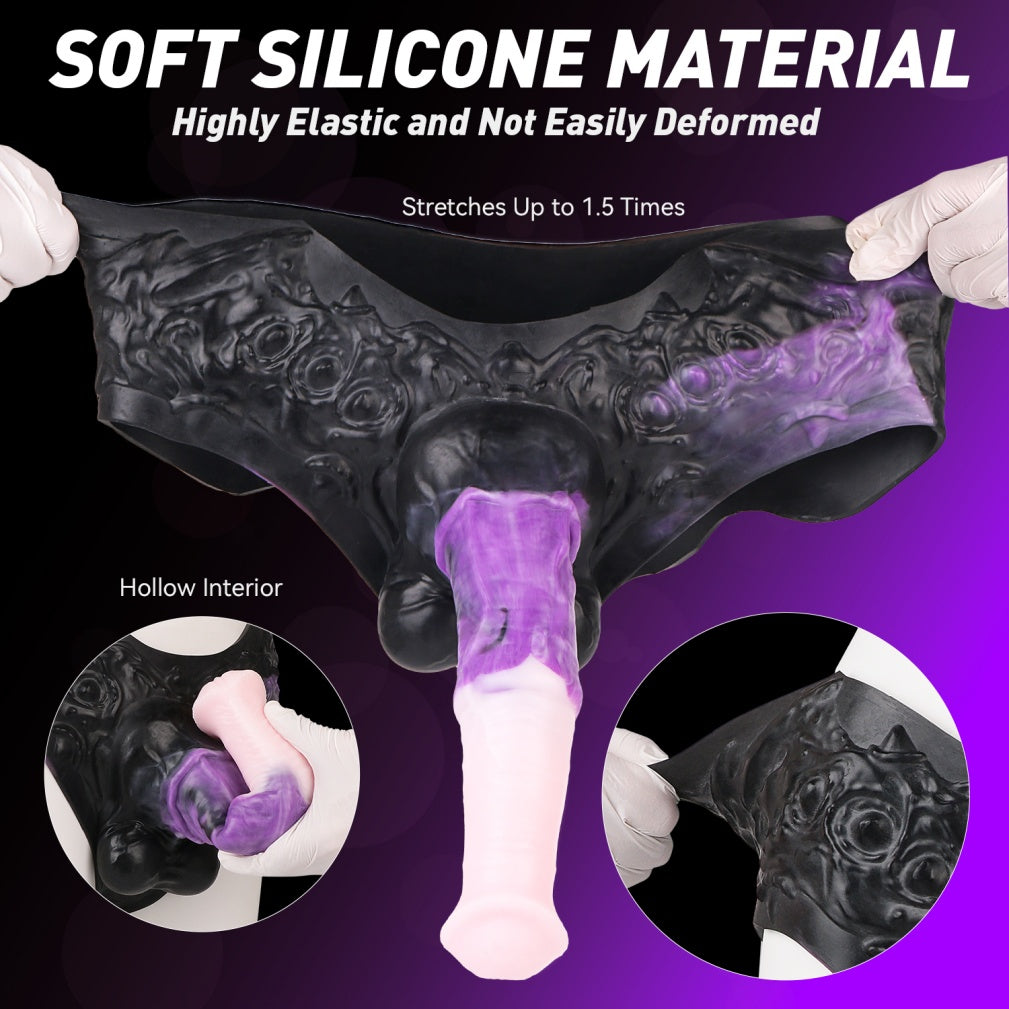 Fantasy Silicone Horse-Style Cock Sheath – Wearable Penis Enlarger & Extender Sex Toys for Men