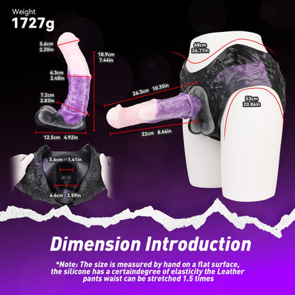 Fantasy Silicone Horse-Style Cock Sheath – Wearable Penis Enlarger & Extender Sex Toys for Men
