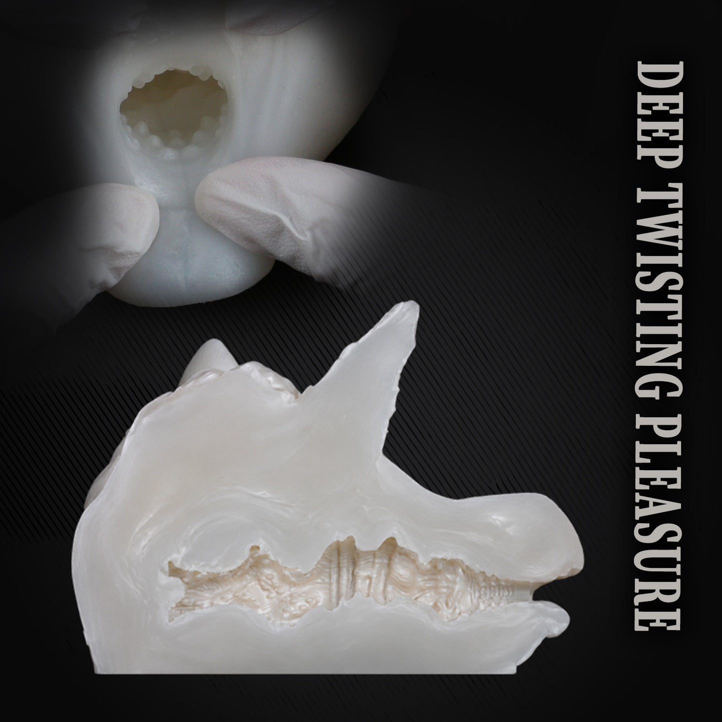 Platinum Silicone Fantasy Horse Mouth Pocket Pussy - Immersive Blowjob Sensation Sex Toys for Men
