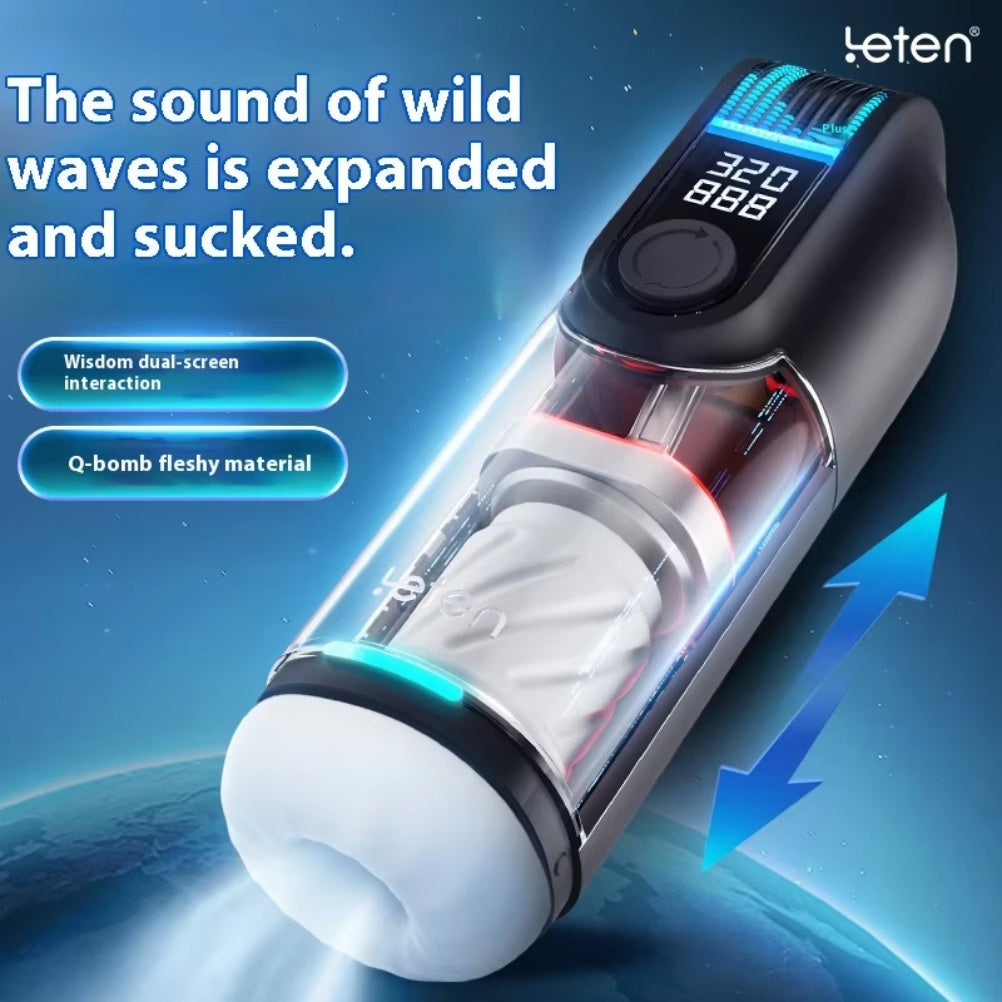 Vibrating Stimulation Penis Massage Blowjobs Cup - Male Thrusting Masturbation Silicone Toy