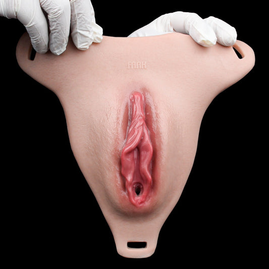 Culotte-gaîne de travesti en silicone – Faux vagin portable réaliste avec dispositif d'urination