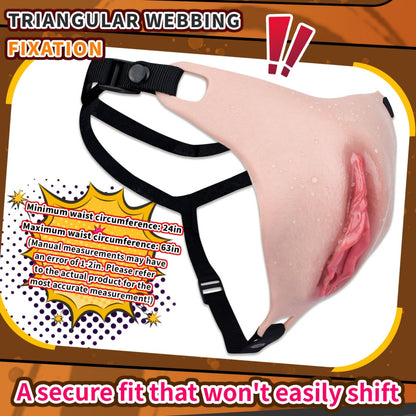 Crossdresser Silicone Pussy Pants – Wearable Realistic Fake Vagina with Urination Device