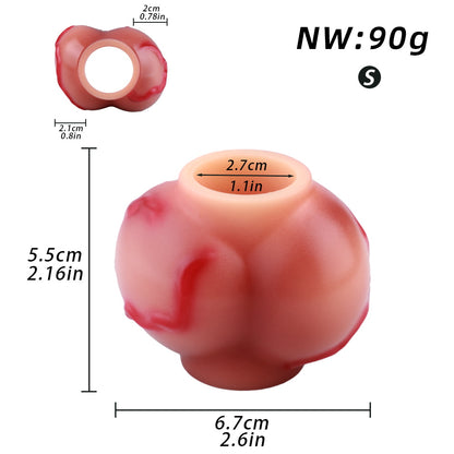 Dog Knotted Cock Ring Penis Extender - Fantasy Big Girthy Vaginal Fullness Masturbation