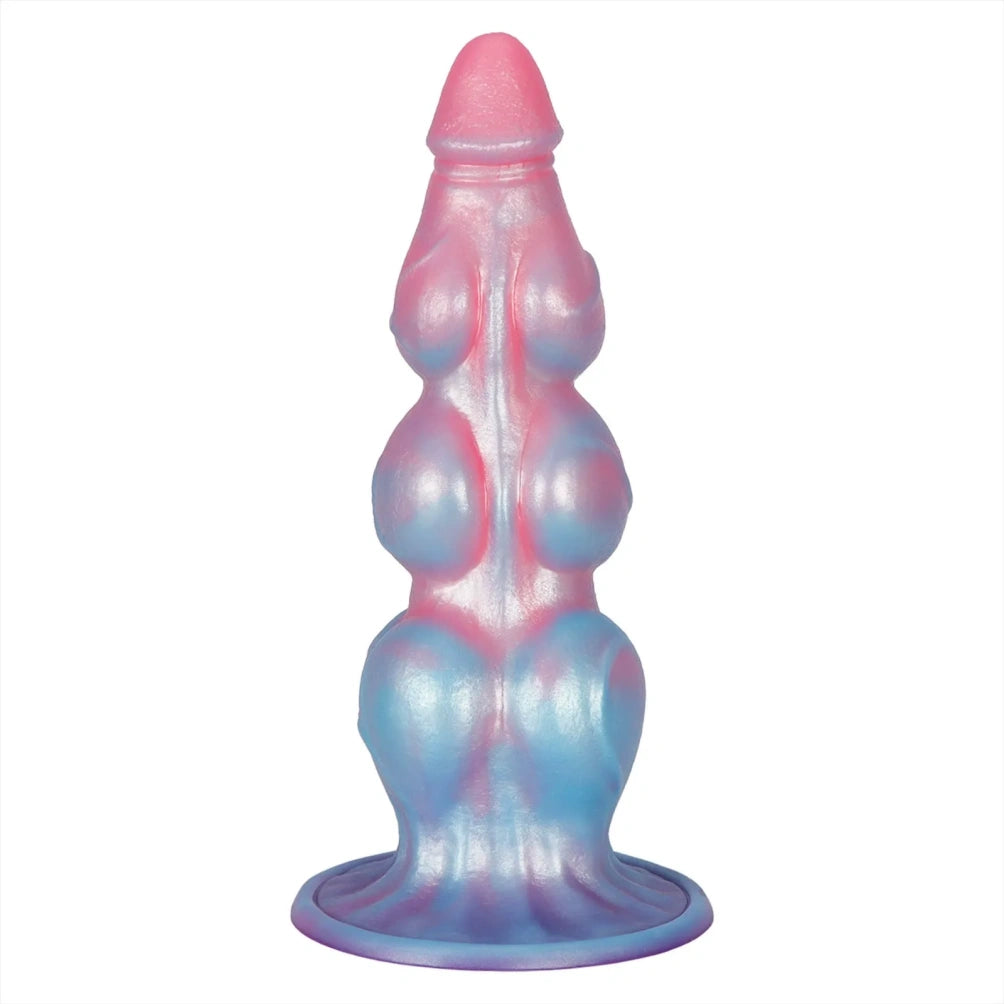 Fantasy Dog Knot Dildo Women Masturbator - Extreme Silicone Graduated Muscle Women Sex Toy