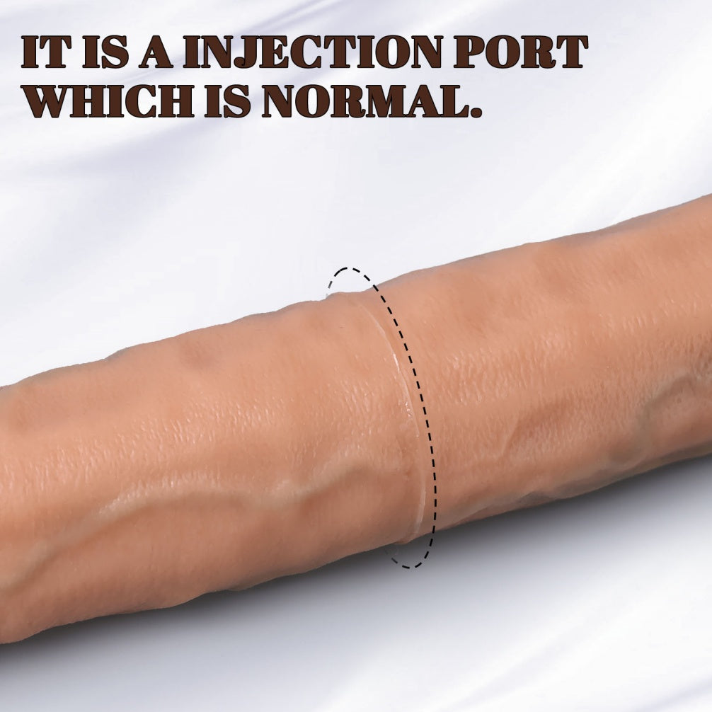 Realistic Fleshy Silicone Double Dildo – Flexible for Lesbian & Couples Play