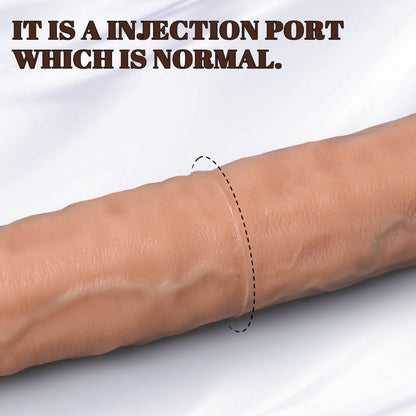 Realistic Fleshy Silicone Double Dildo – Flexible for Lesbian & Couples Play