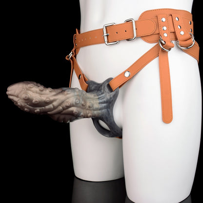 Gemini said Alien Tentacle Knot Fantasy Cock Sleeve - Wearable Silicone Penis Extender Harness for Men