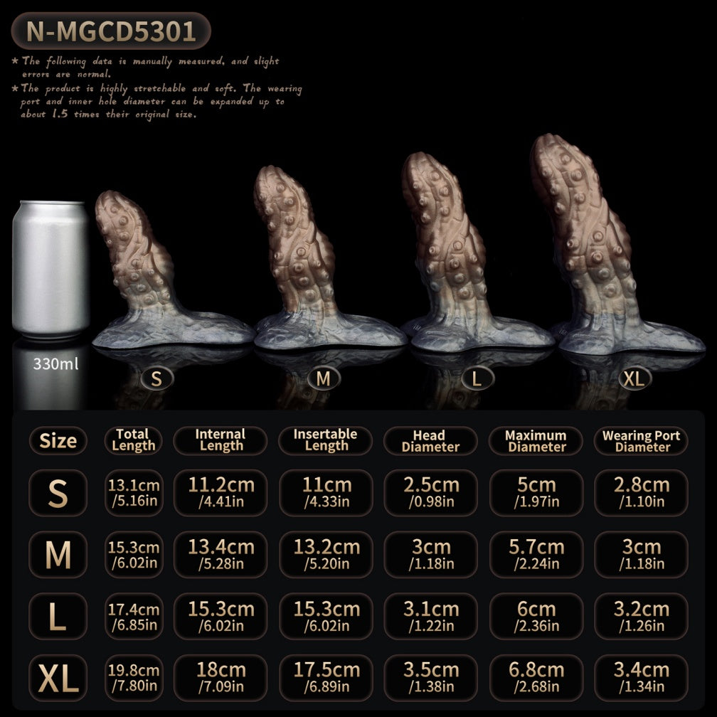 Gemini said Alien Tentacle Knot Fantasy Cock Sleeve - Wearable Silicone Penis Extender Harness for Men