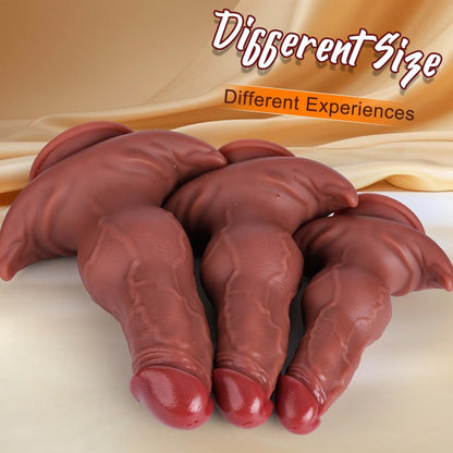 Fantasy Knot Monster Dildo with 2-in-1 Suction & T-Base – Soft Silicone Expansion for Vaginal & Anal Play