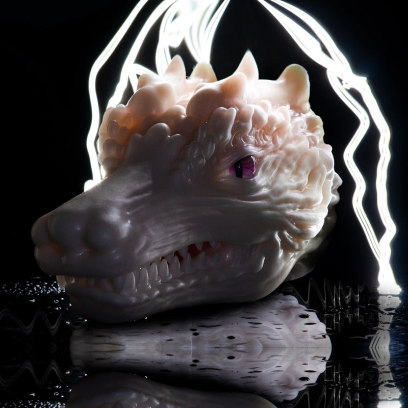 White Dragon Torso Pocket Pussy – Fantasy Oral Silicone Masturbator | Domlust Fetish