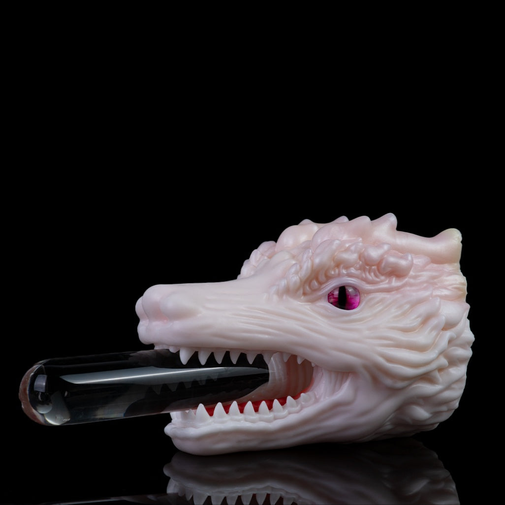 White Dragon Torso Pocket Pussy | Fantasy Oral Silicone Masturbator Domlust White Dragon Torso Pocket Pussy | Fantasy Oral Silicone Masturbator Domlust