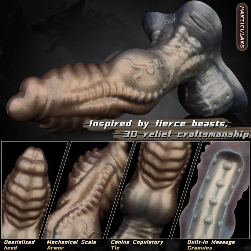 Silicone Penis Extender & Fantasy Masturbation Sleeve-Wearable Monster Knot Sex Toys for Men