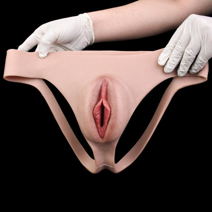 Femboy Silicone Pussy Pants – Realistic Fake Vagina Underwear | Platinum Silicone