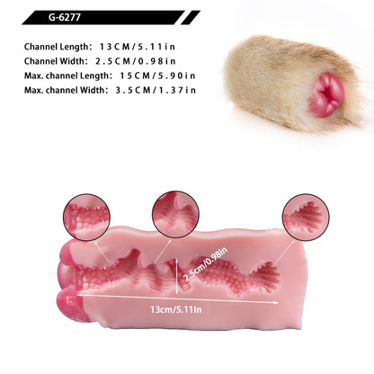 Lop Rabbit Furry Pocket Pussy – Removable Fur Animal Masturbator